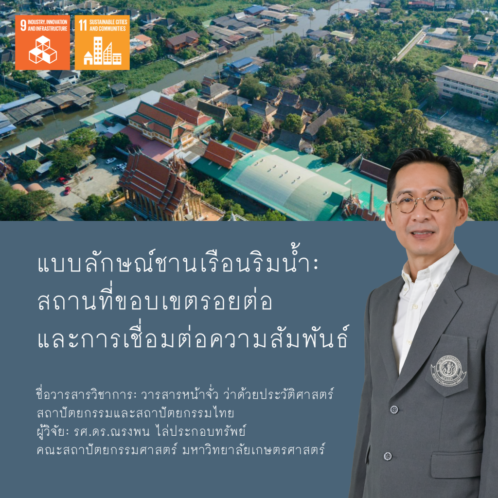 หากพูดถึง “ชุมชนริมน้ำ” ภาพในหัวของหลายคนอาจเป็นเรือนไทยไม้ยกพื้น เรียงรายขนานไปกับสายน้ำ มีเรือพายผ่าน และเสียงคนทักทายกันจากชานหน้าบ้าน ชานเรือนเหล่านี้ไม่ใช่เพียงพื้นที่วางข้าวของหรือขึ้น-ลงเรือ พื้นที่ที่เชื่อมบ้านกับน้ำ คนกับคน อดีตกับปัจจุบัน