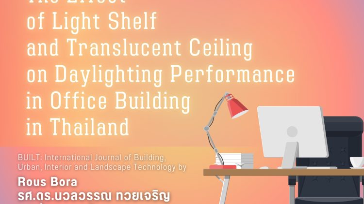 The Effect of Light Shelf and Translucent Ceiling on Daylighting Performance in Office Building in Thailand